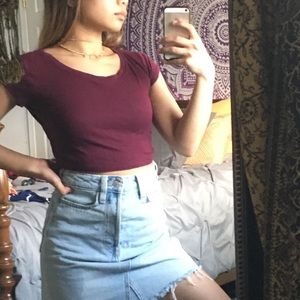Dark purple Windsor Crop Top